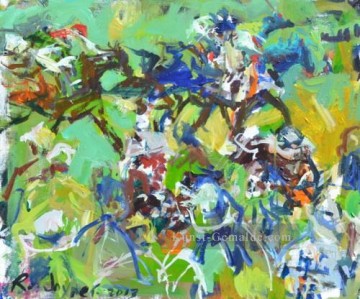 Sport Werke - Pferderennen 04 impressionistischer